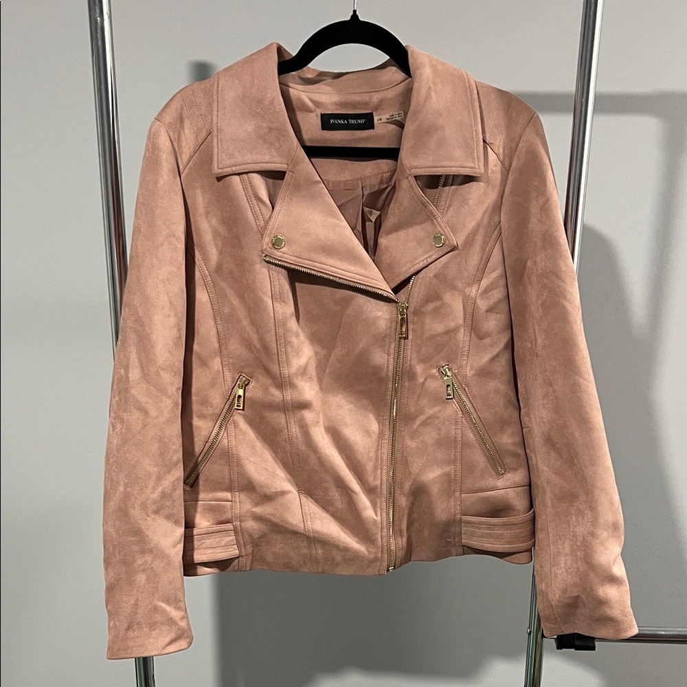 Ivanka Trump Blush Suede Jacket